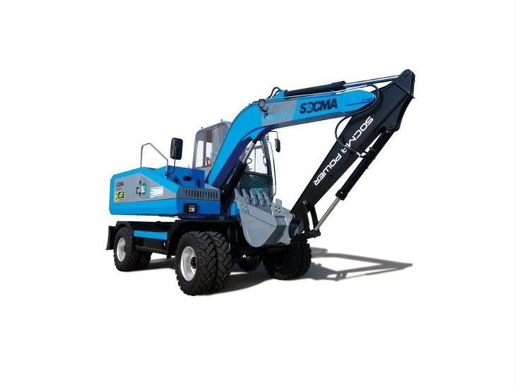 وزن عملیاتی بیل مکانیکی چرخ برقی SOCMA 8 تن